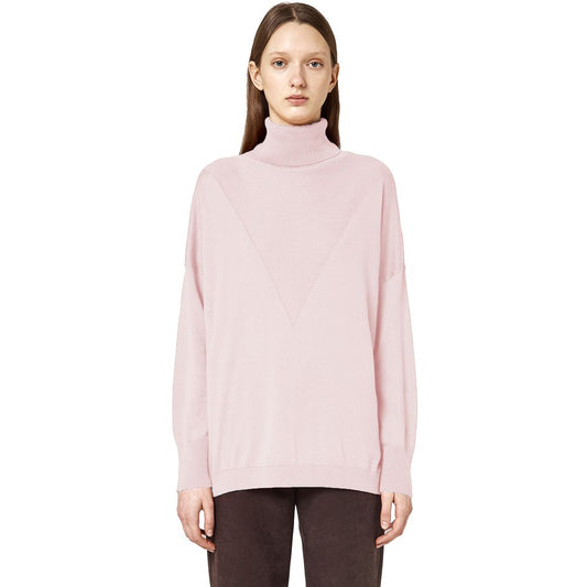 Alpha Studio Pink Silk Sweater Alpha Studio
