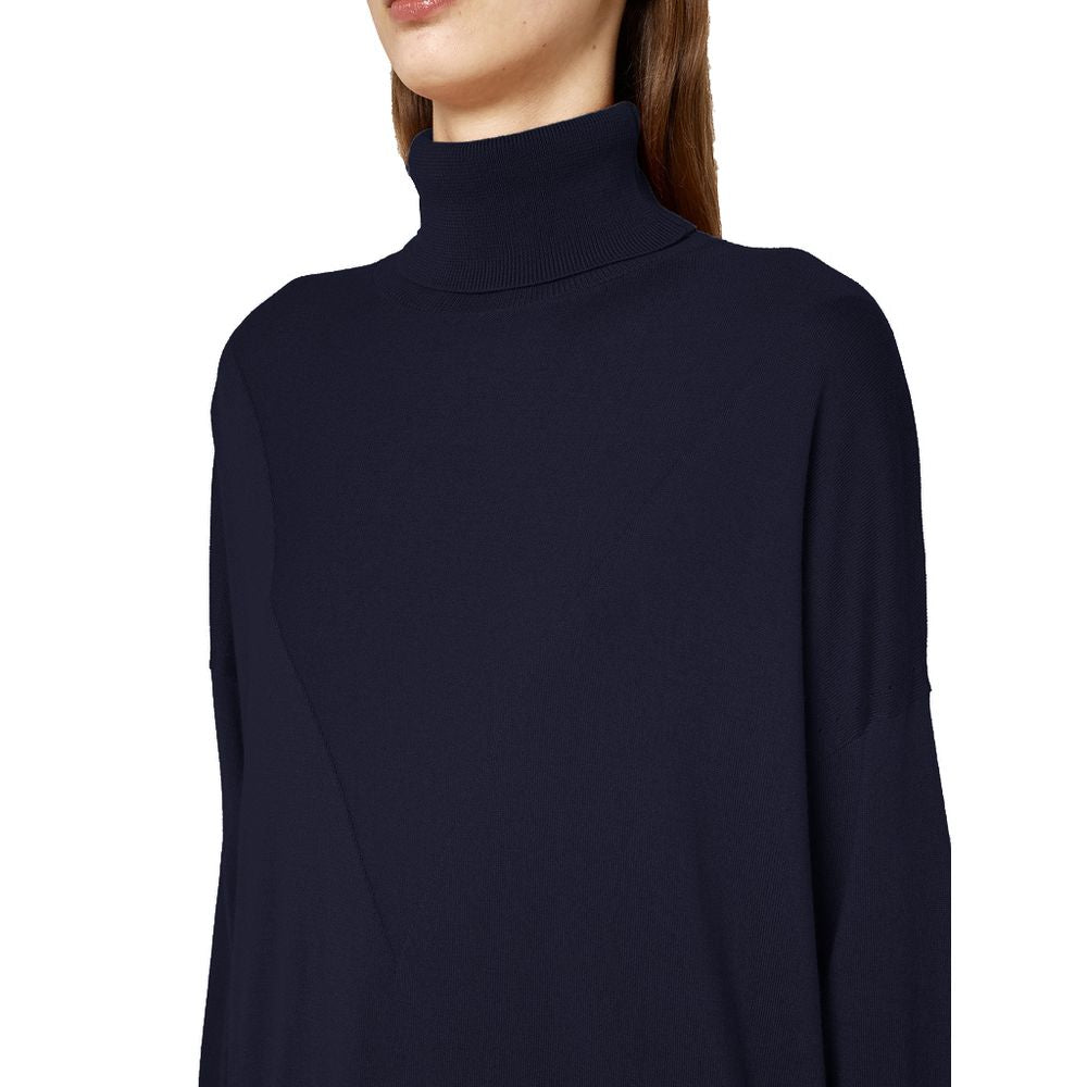 Alpha Studio Blue Silk Sweater Alpha Studio