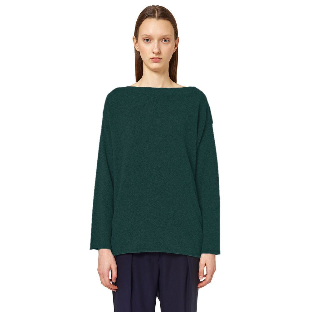 Alpha Studio Green Silk Sweater Alpha Studio