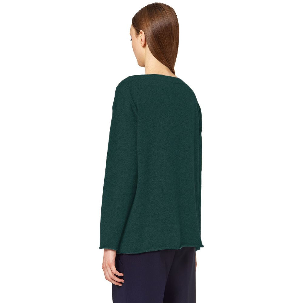 Alpha Studio Green Silk Sweater Alpha Studio