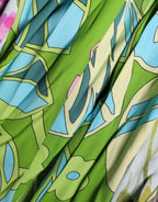 Dolce & Gabbana Multicolor Floral Silk Stretch Wrap Dress