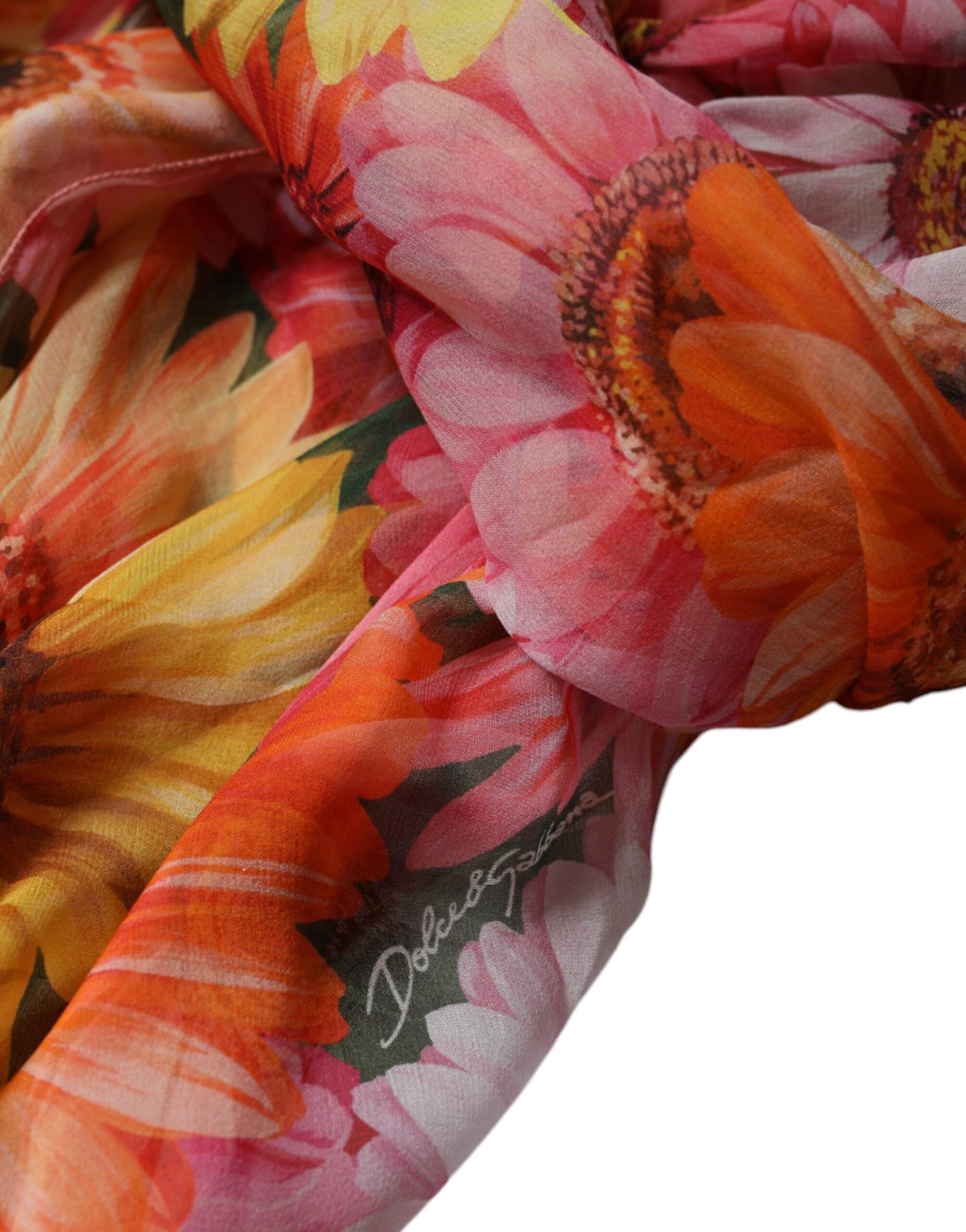 Dolce & Gabbana Multicolor Floral Sleeveless V-neck Midi Dress Dolce & Gabbana