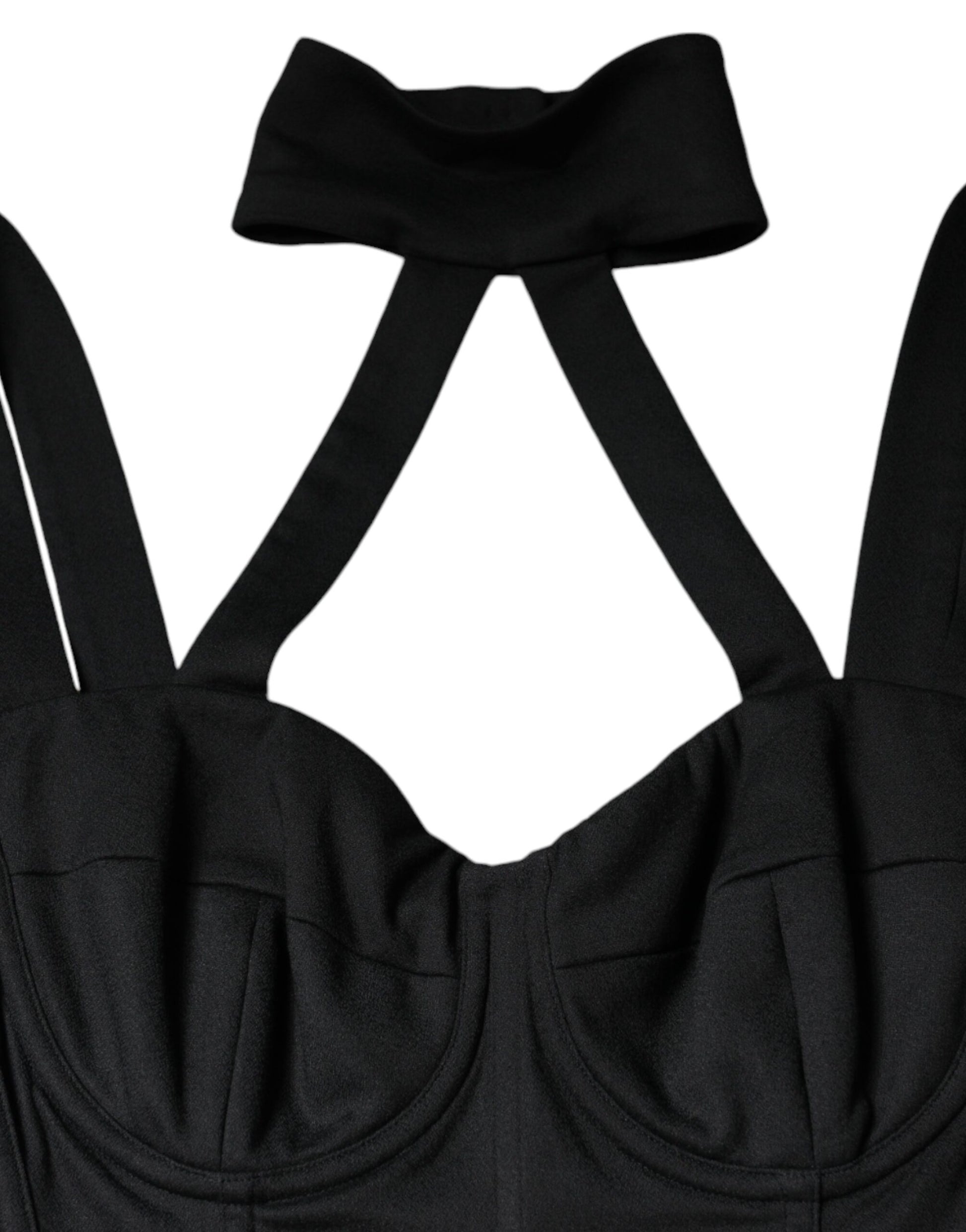 Dolce & Gabbana Black Cut Out Sleeveless Bodycon Mini Dress Dolce & Gabbana