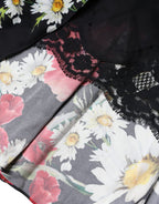 Dolce & Gabbana Black Floral Silk Sleeveless Long Gown Dress - Eljoys Fashion 