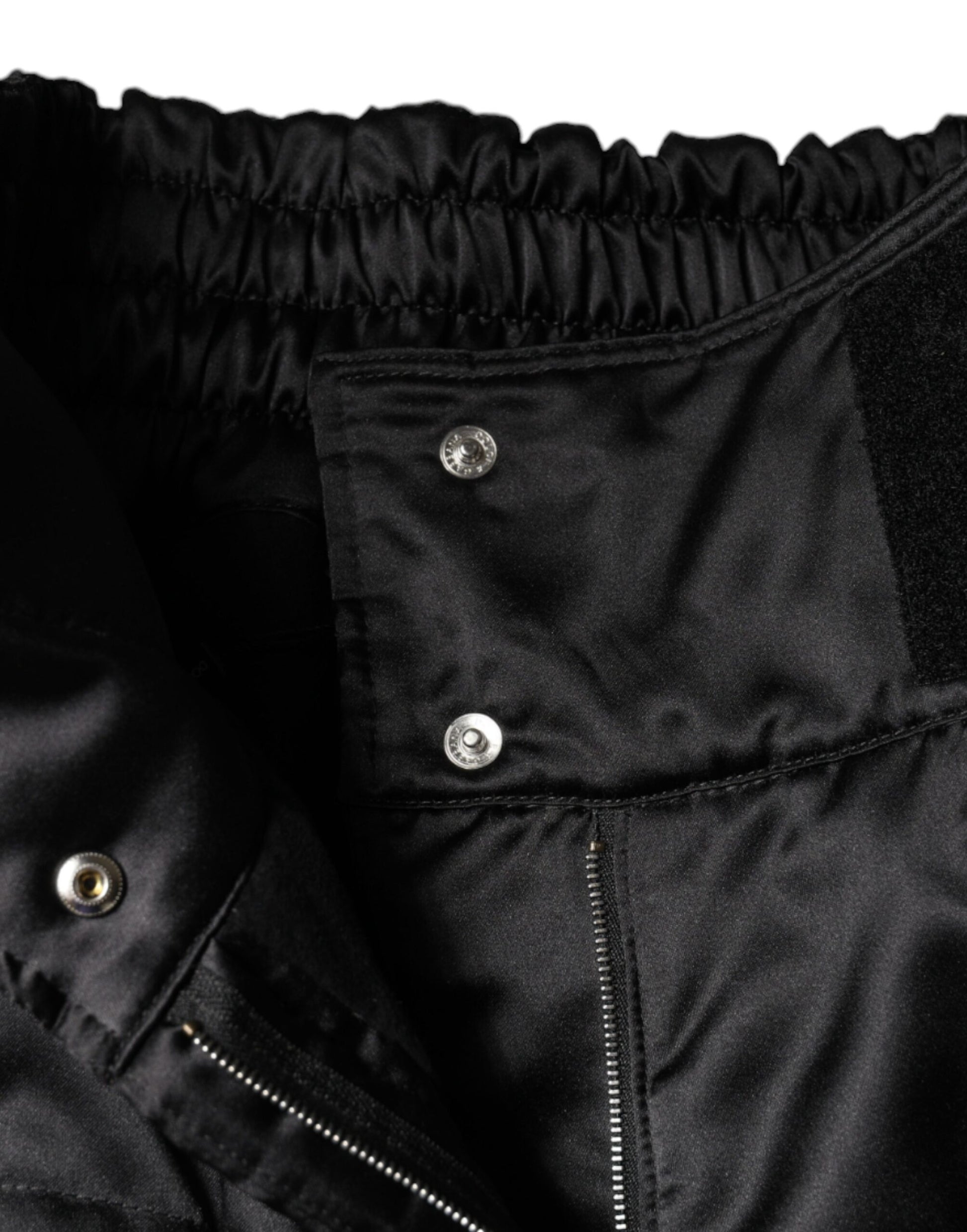 Dolce & Gabbana Black Quilted High Waist Women Boot Cut Pants Dolce & Gabbana