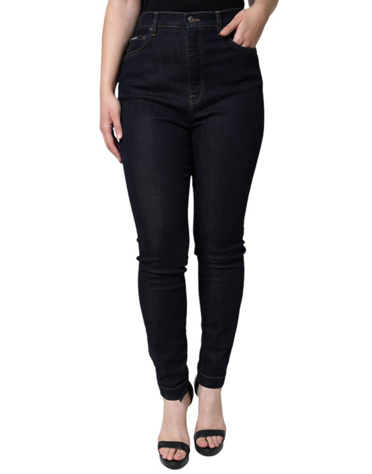 Dolce & Gabbana Black GRACE High Waist Skinny Denim Jeans Dolce & Gabbana