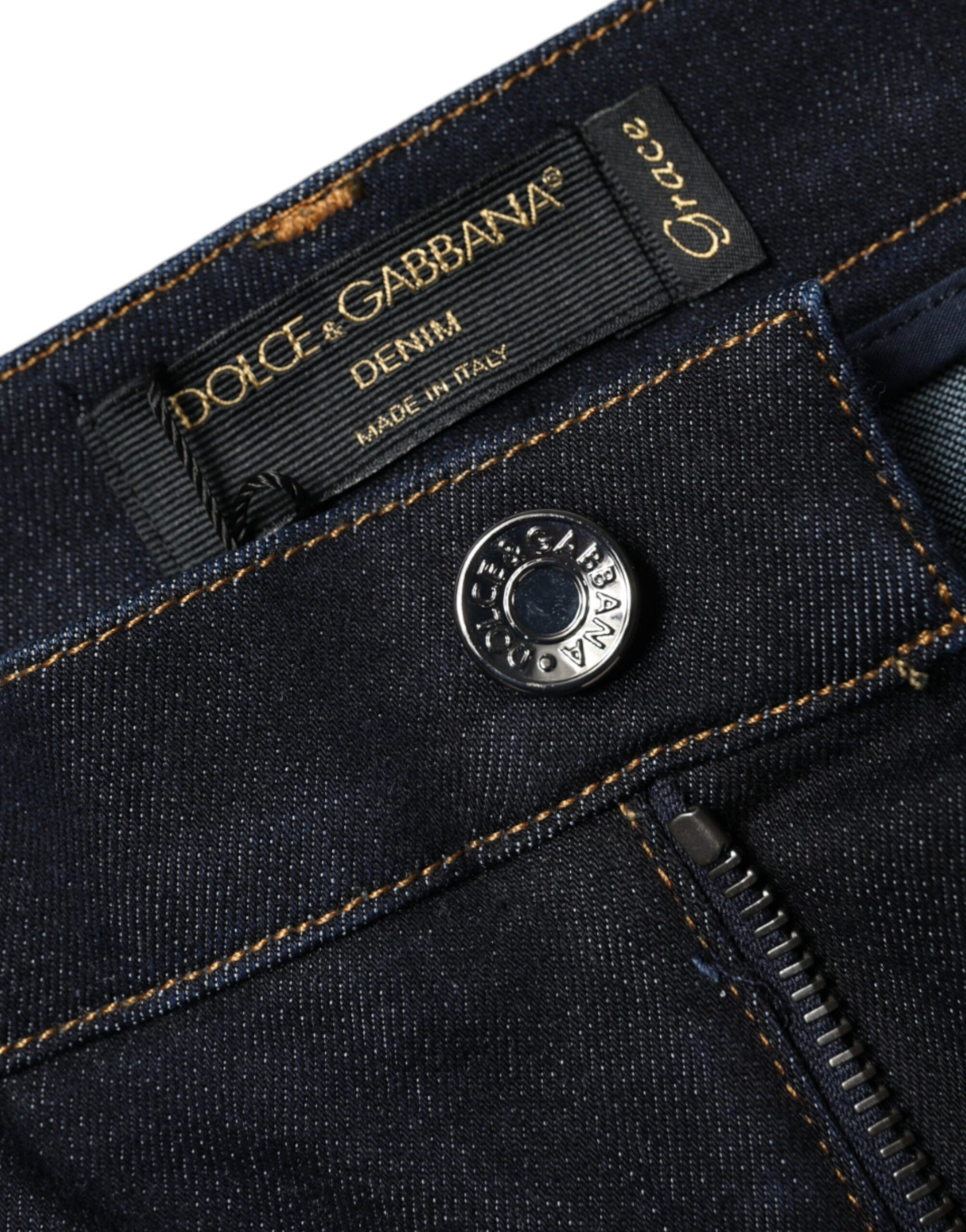 Dolce & Gabbana Black GRACE High Waist Skinny Denim Jeans Dolce & Gabbana
