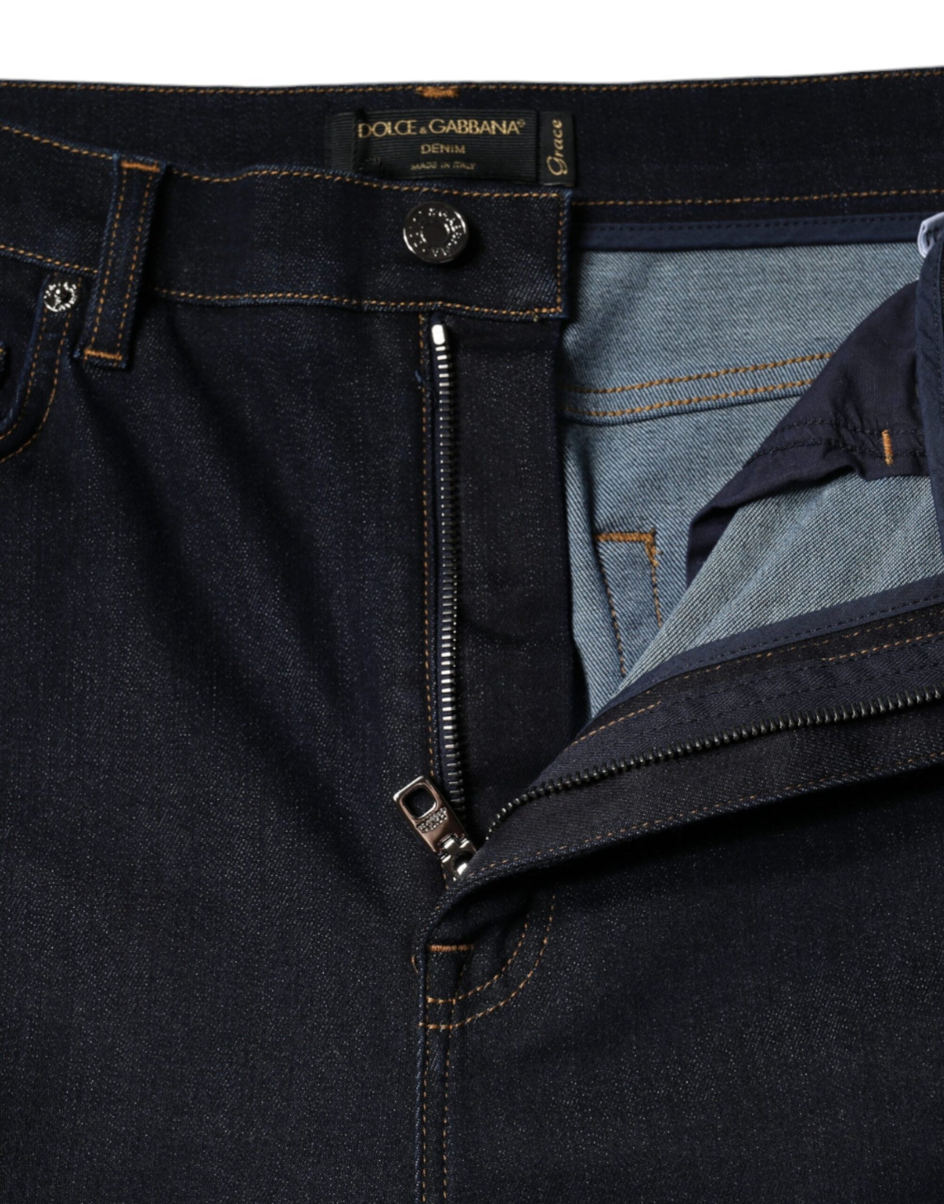 Dolce & Gabbana Black GRACE High Waist Skinny Denim Jeans Dolce & Gabbana