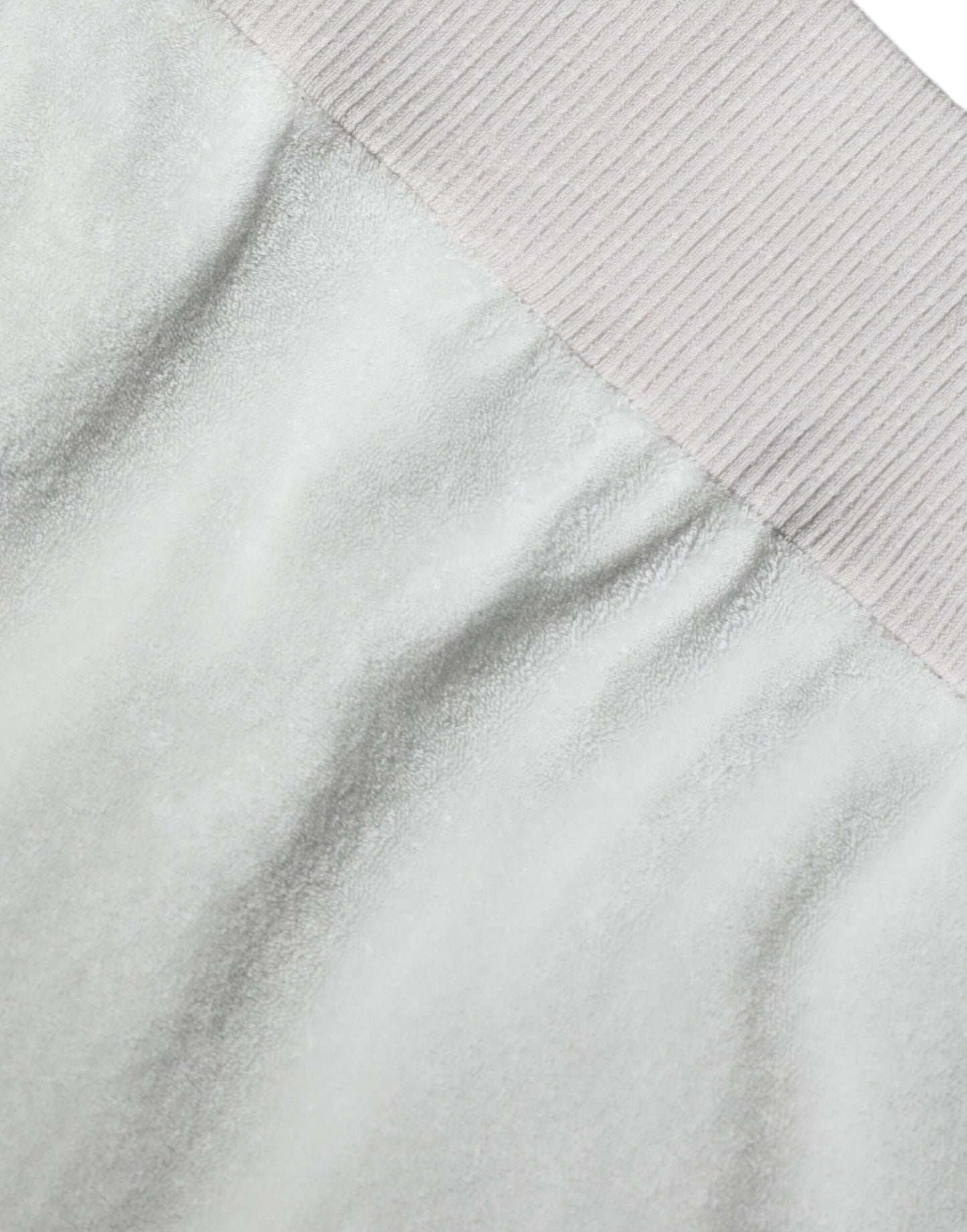 Dolce & Gabbana White Nylon Stretch Crew Neck Pullover Sweater Dolce & Gabbana