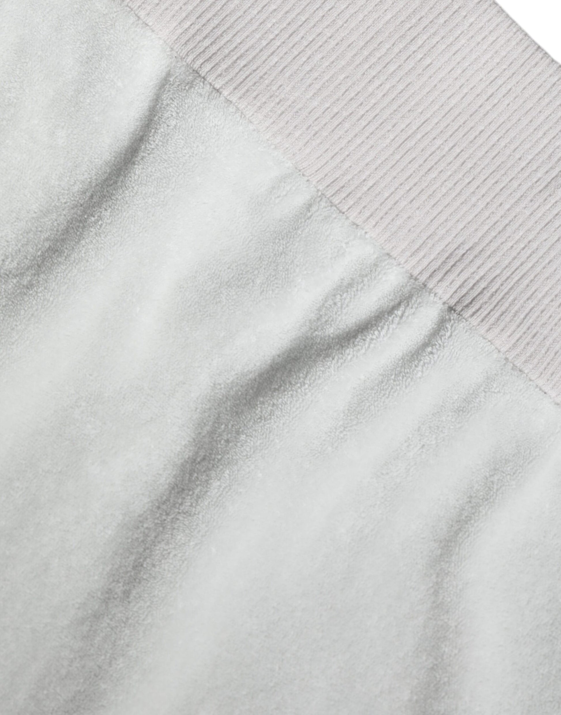 Dolce & Gabbana White Nylon Stretch Crew Neck Pullover Sweater Dolce & Gabbana