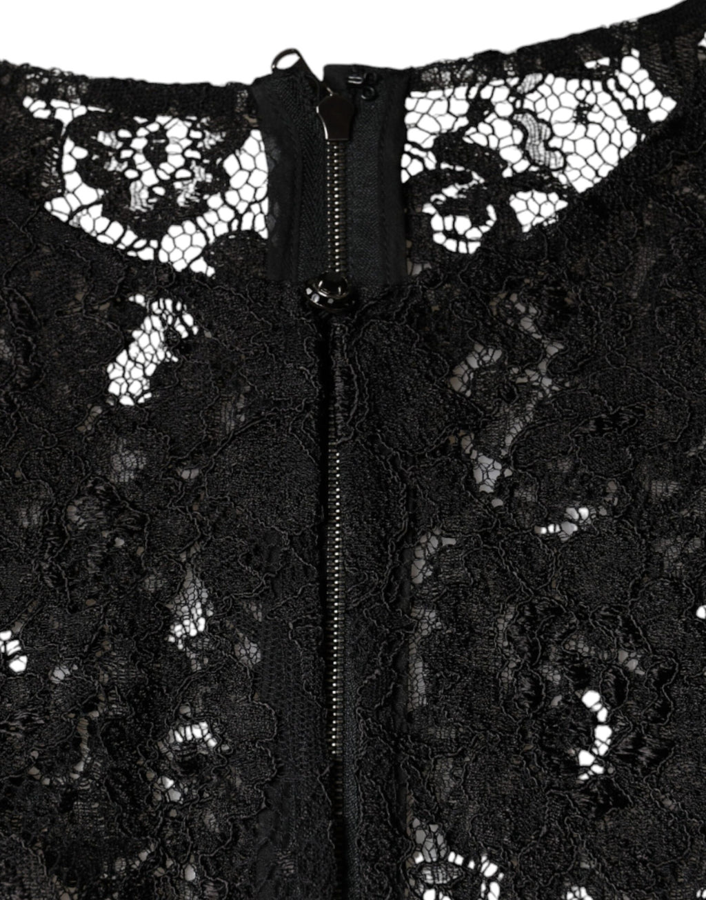 Dolce & Gabbana Black Floral Lace See Through Long Sleeve Top - Eljoys Fashion 