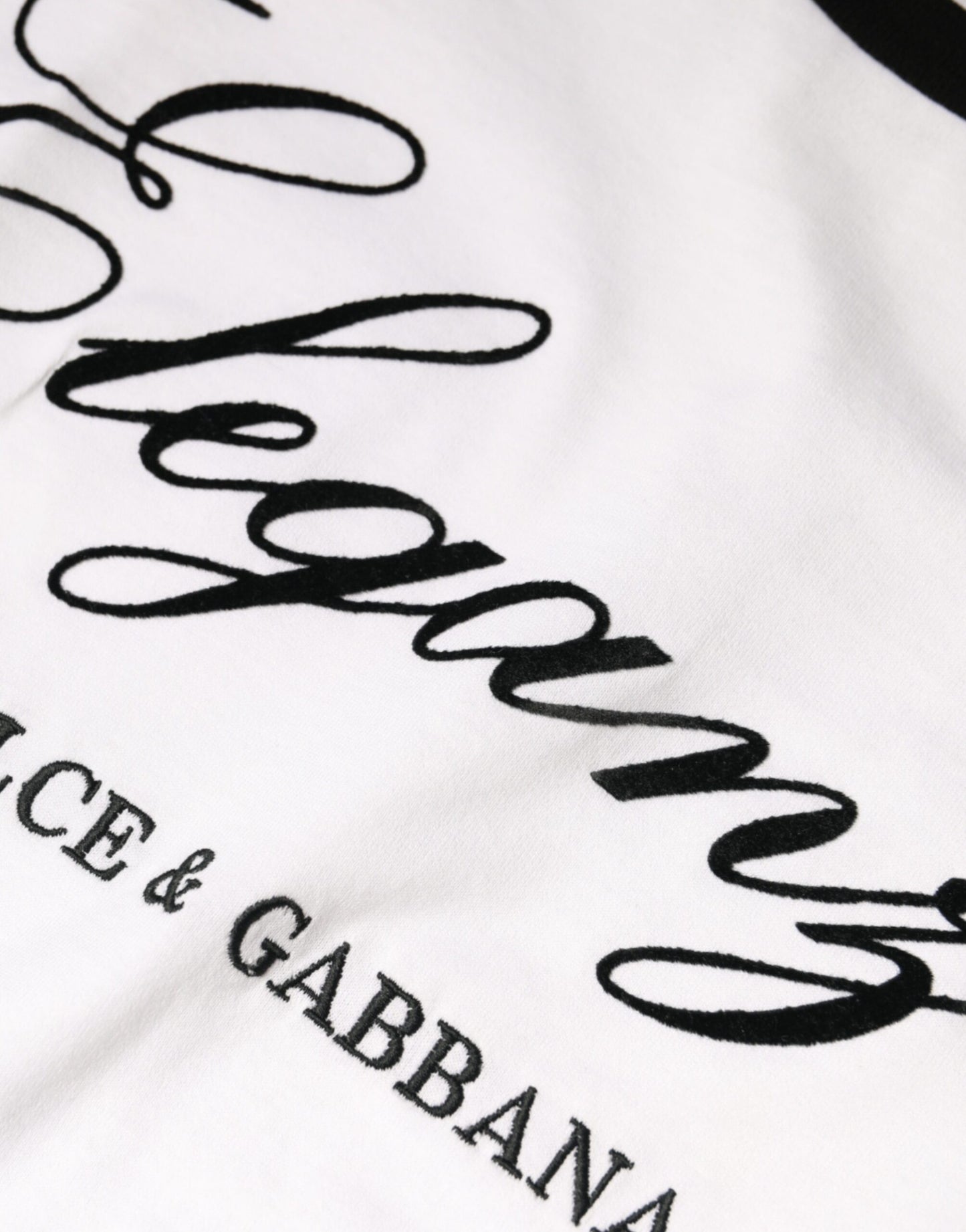 Dolce & Gabbana White Eleganza Print Cotton Short Sleeves T-shirt Dolce & Gabbana