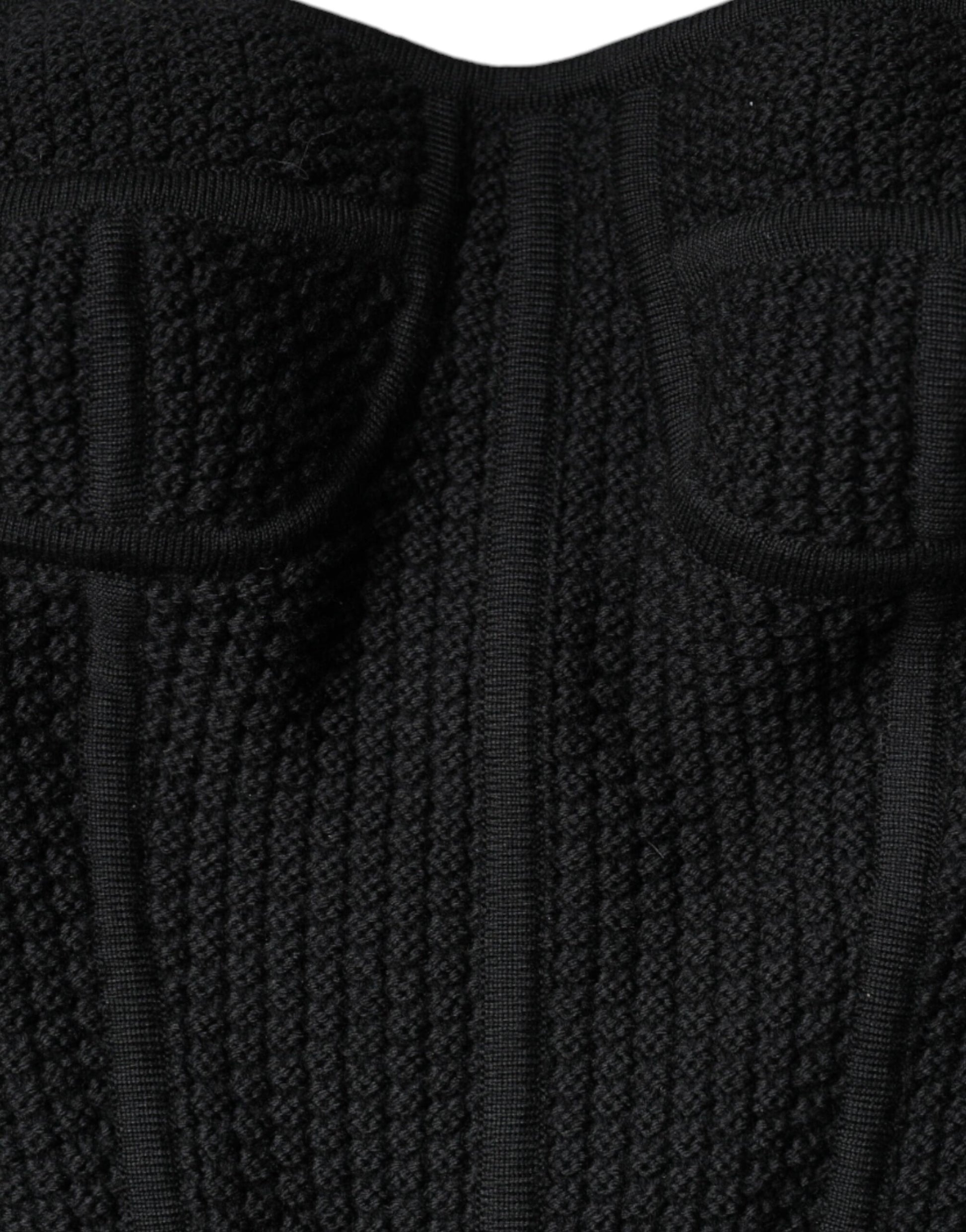 Dolce & Gabbana Black Bustier Sleeveless Corset Blouse Top Dolce & Gabbana