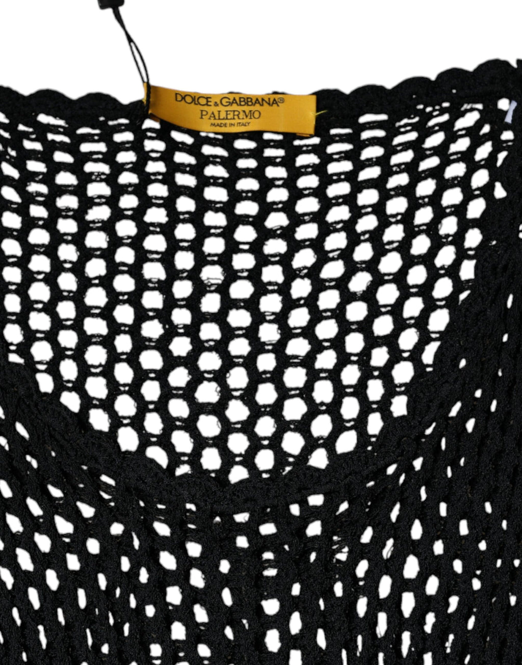 Dolce & Gabbana Black Mesh See Through Sleeveless Tank Top - Eljoys Fashion 