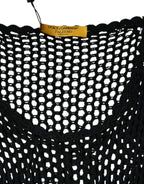 Dolce & Gabbana Black Mesh See Through Sleeveless Tank Top - Eljoys Fashion 