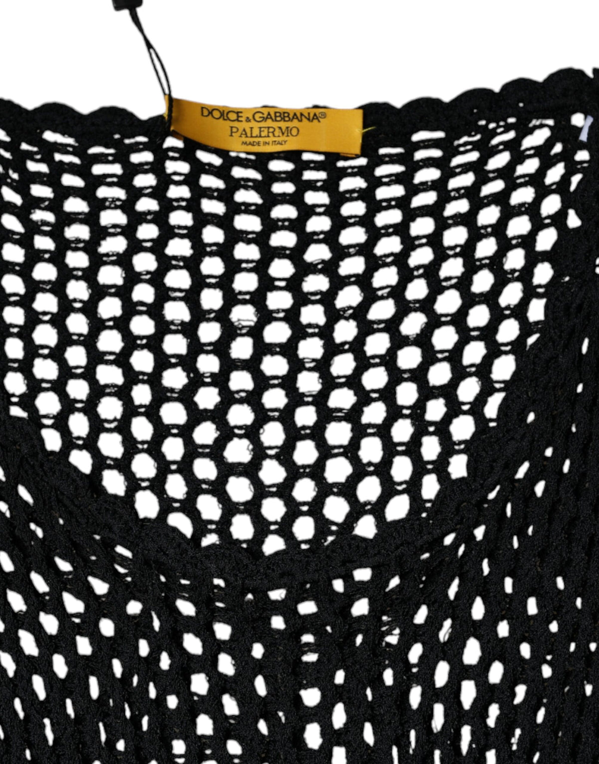 Dolce & Gabbana Black Mesh See Through Sleeveless Tank Top - Eljoys Fashion 