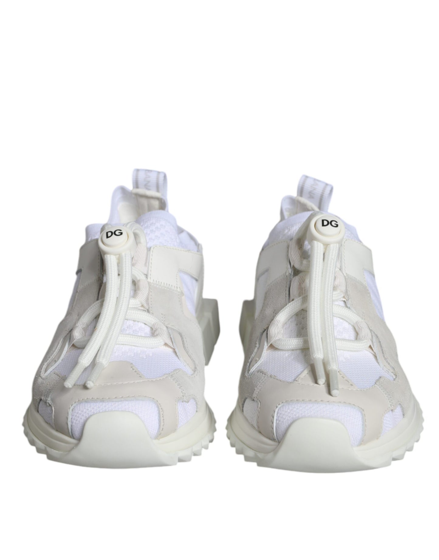 Dolce & Gabbana White Mesh Sorrento Trekking Sneakers Shoes Dolce & Gabbana