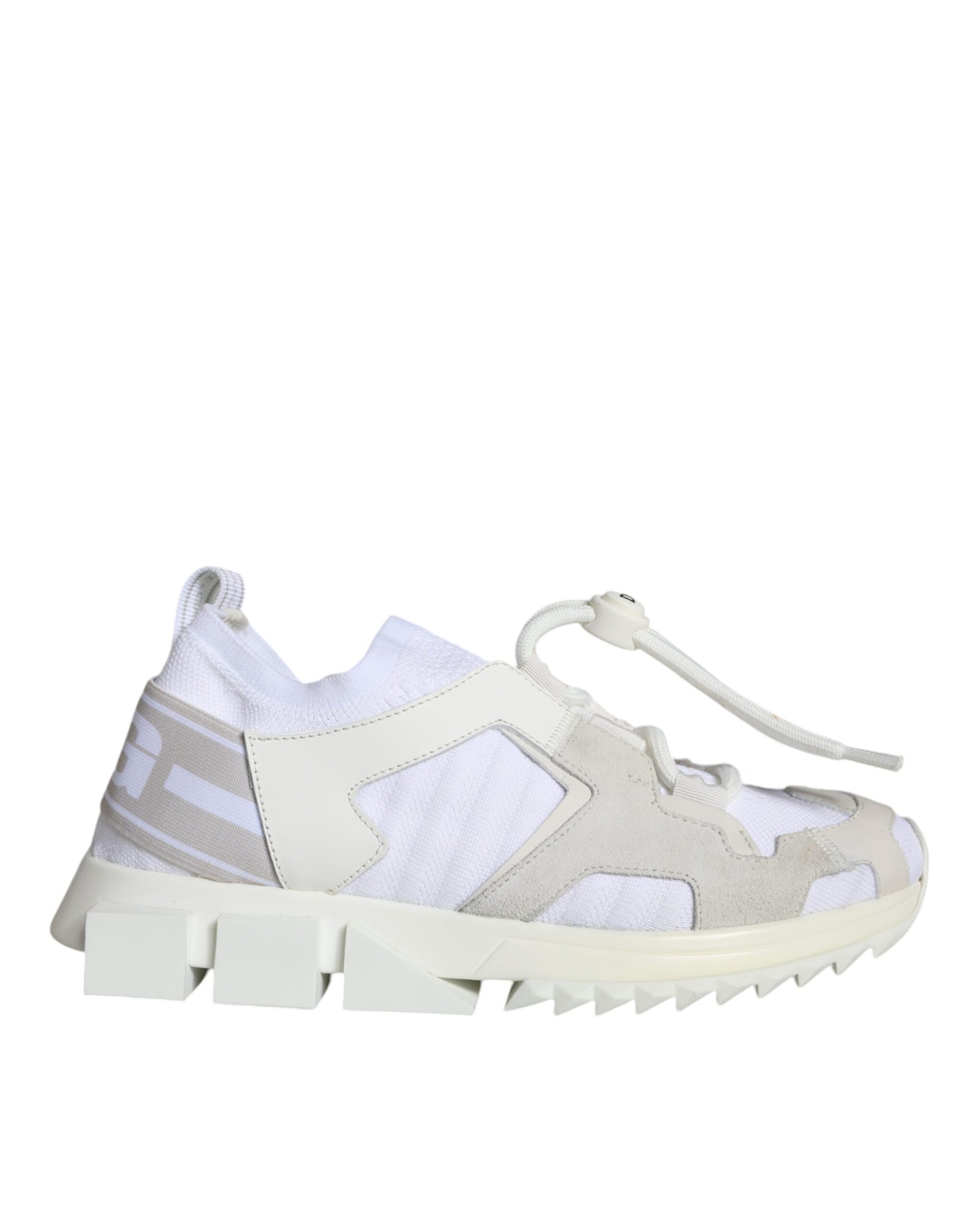 Dolce & Gabbana White Mesh Sorrento Trekking Sneakers Shoes Dolce & Gabbana