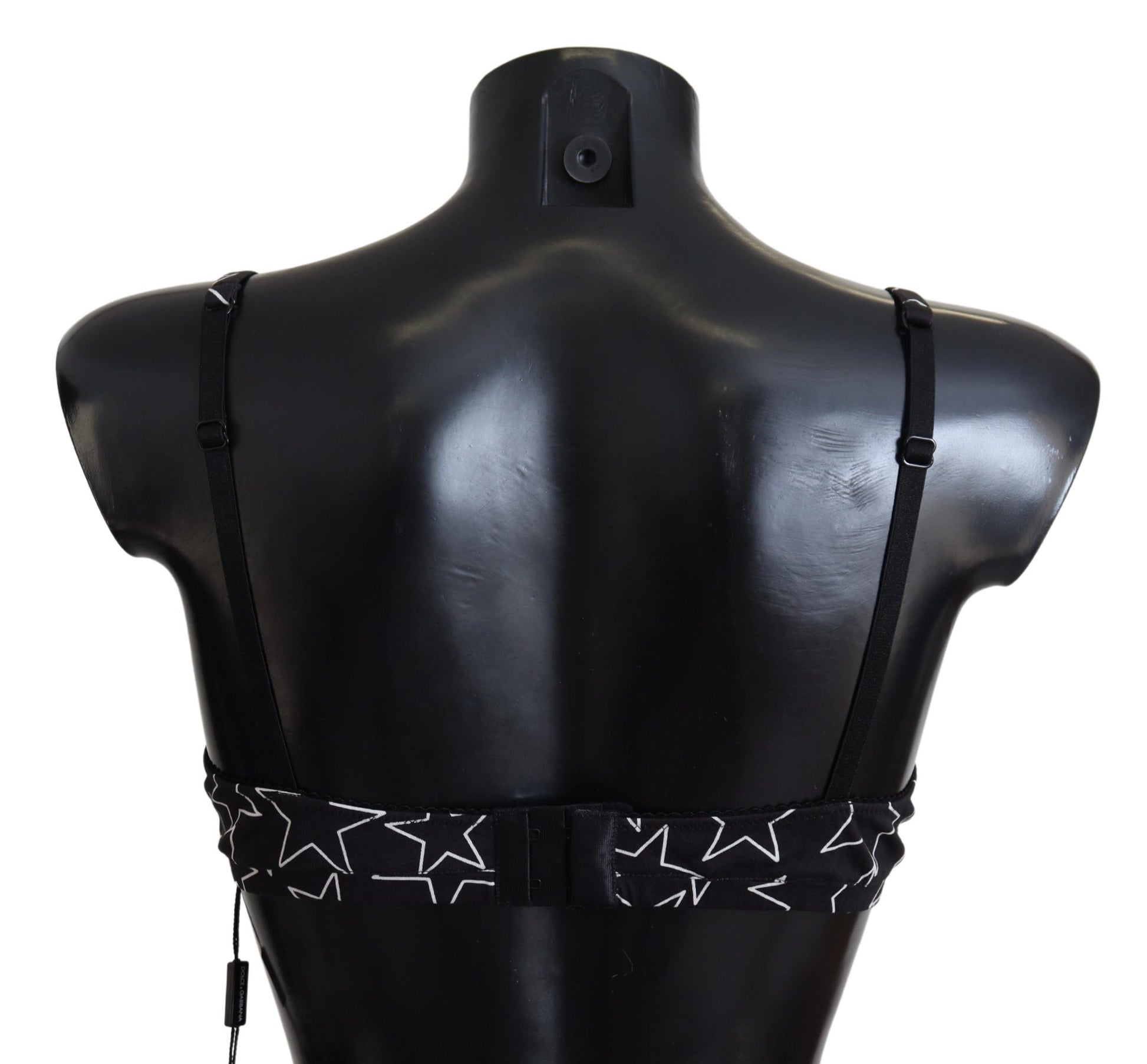 Dolce & Gabbana Black Millennials Star Non Wire Cotton Bra Underwear Dolce & Gabbana