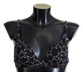 Dolce & Gabbana Black Millennials Star Non Wire Cotton Bra Underwear - Eljoys Fashion 