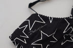 Dolce & Gabbana Black Millennials Star Non Wire Cotton Bra Underwear - Eljoys Fashion 