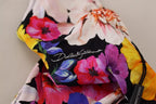 Dolce & Gabbana Black Floral Print Swimsuit Bikini Bottom Swimwear - Eljoys Fashion 