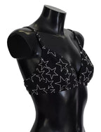 Dolce & Gabbana Black Millennials Star Non Wire Cotton Bra Underwear - Eljoys Fashion 