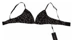 Dolce & Gabbana Black Millennials Star Non Wire Cotton Bra Underwear - Eljoys Fashion 