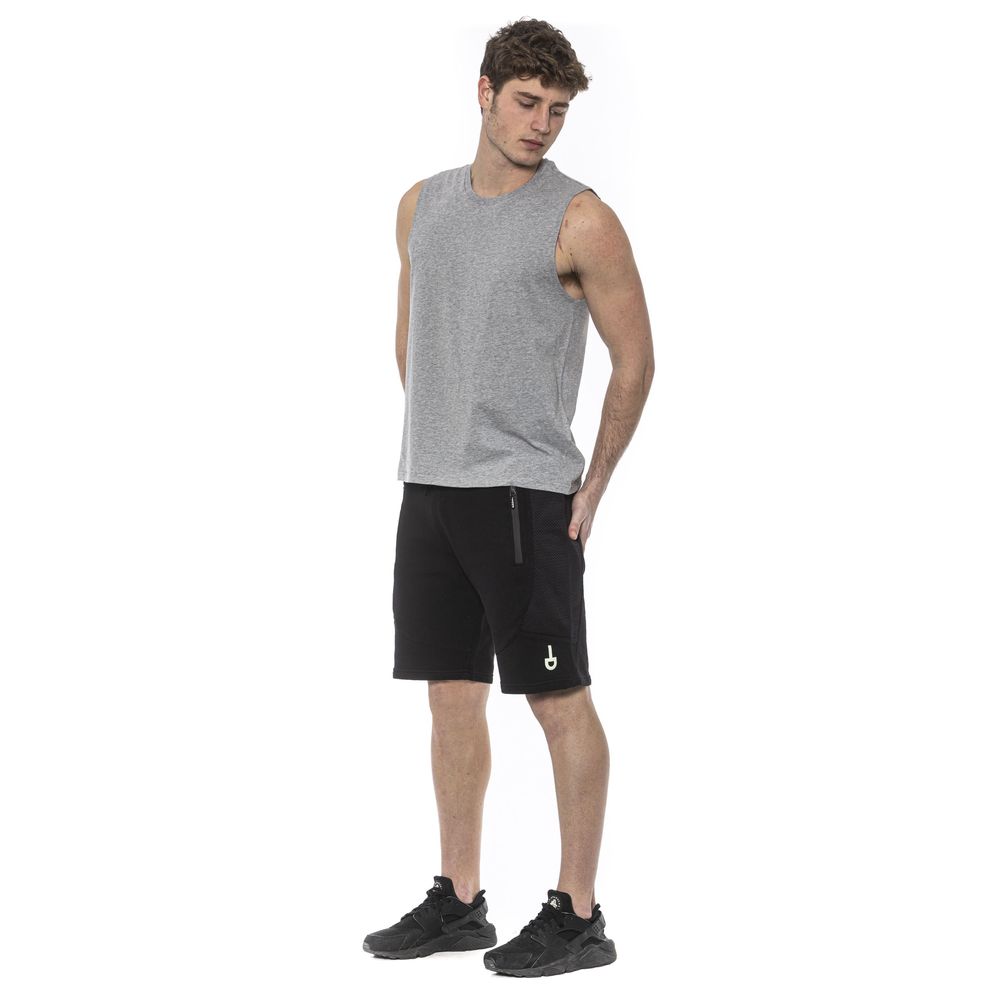Tond Gray Cotton Men Tank Top Tond