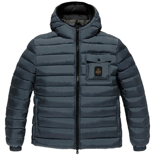 Refrigiwear Blue Nylon Men's Jacket Refrigiwear