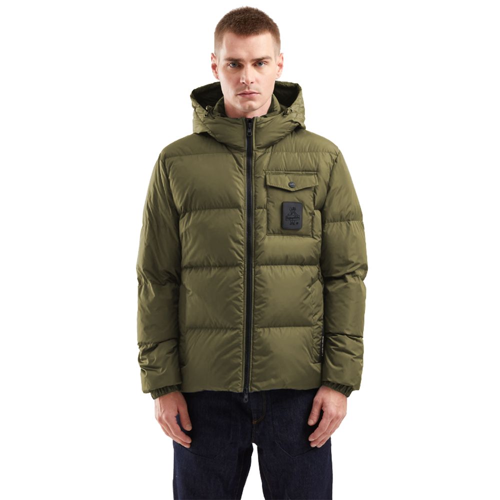 Refrigiwear Green Nylon Men Jacket Refrigiwear