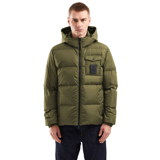Refrigiwear Green Nylon Men Jacket Refrigiwear