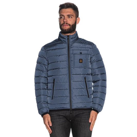Refrigiwear Light Blue Nylon Men Jacket Refrigiwear