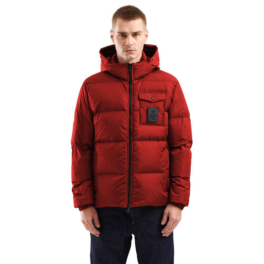 Refrigiwear Red Nylon Men Jacket Refrigiwear