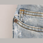 Versace Jeans Blue Wash Torn Stretch Slim Fit Jeans