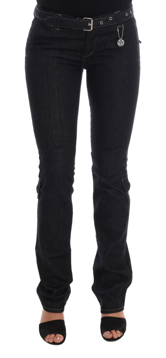 Costume National Blue Cotton Stretch Slim Fit Jeans Costume National