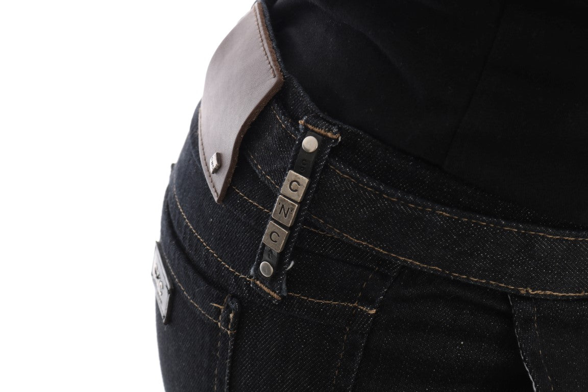 Costume National Blue Cotton Stretch Slim Fit Jeans Costume National