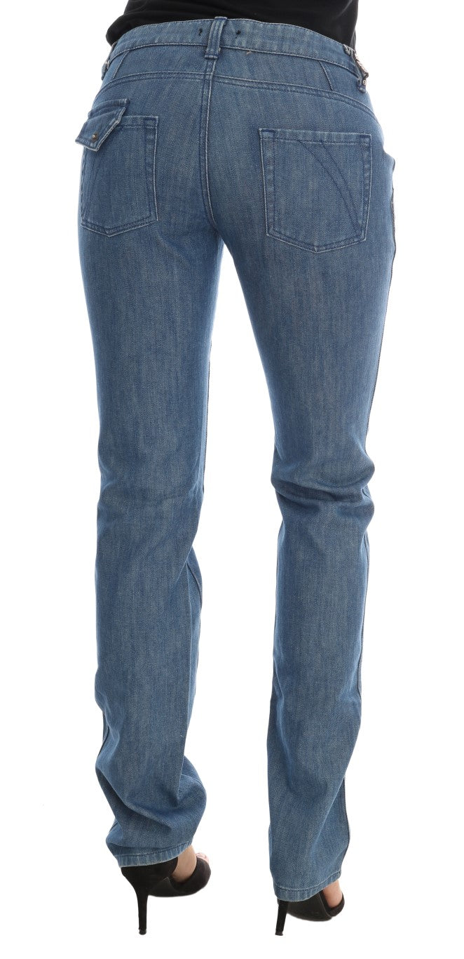 Costume National Blue Wash Cotton Slim Denim Jeans Costume National
