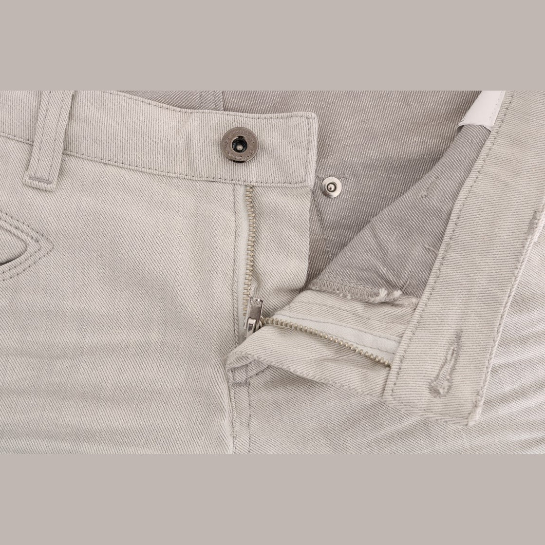 Costume National White Cotton Stretch Slim Jeans