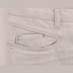 Costume National White Cotton Stretch Slim Jeans