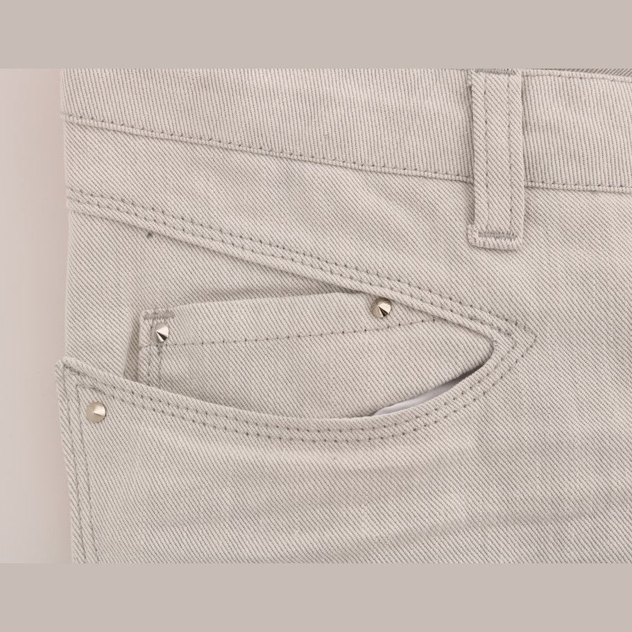 Costume National White Cotton Stretch Slim Jeans