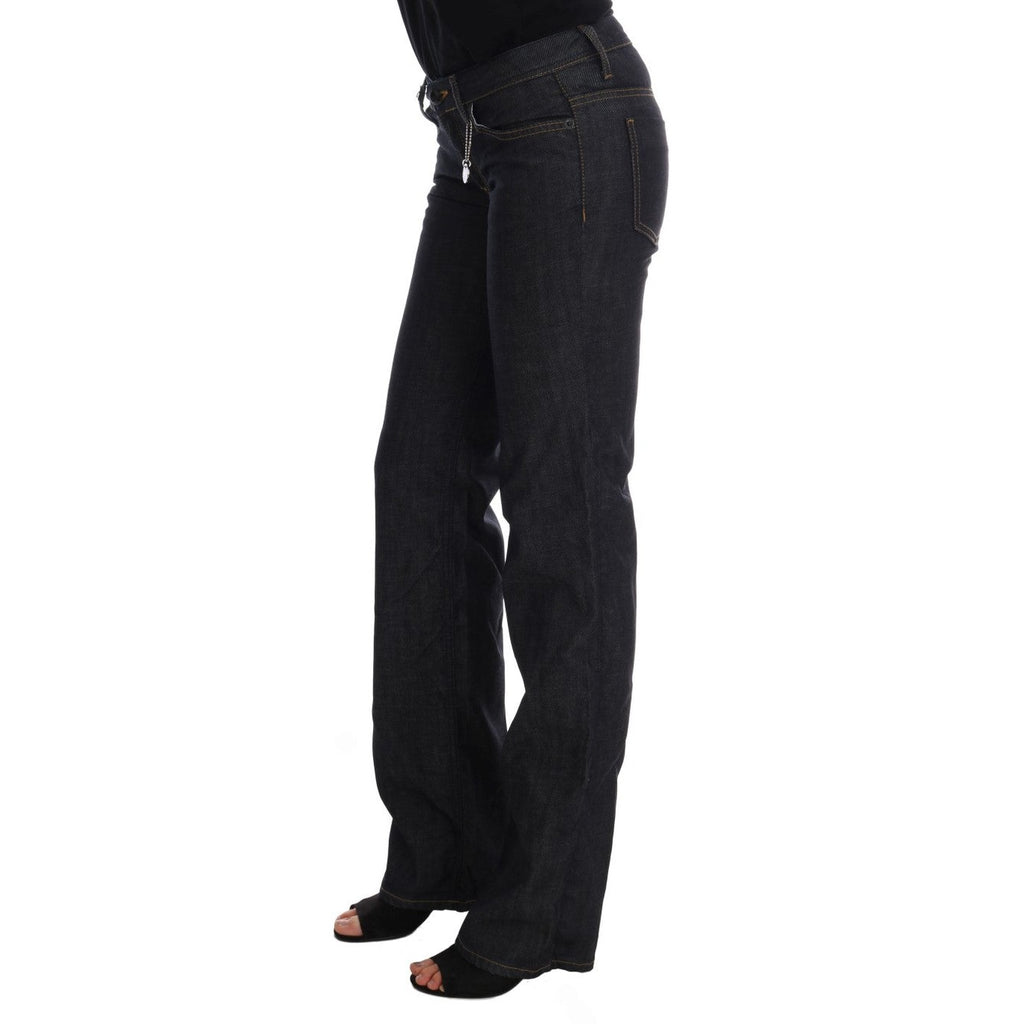 Dark blue Cotton classic fit jeans by Costume National, showing front view with pockets and belt loops.