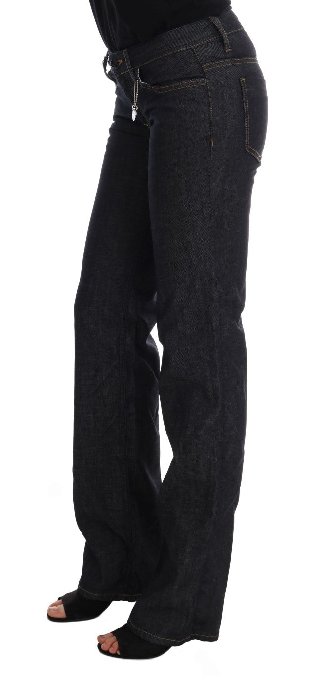 Costume National Dark Blue Cotton Classic Fit Jeans Costume National