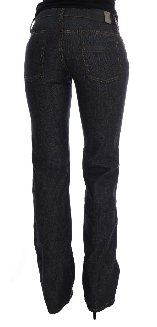 Costume National Dark Blue Cotton Classic Fit Jeans Costume National