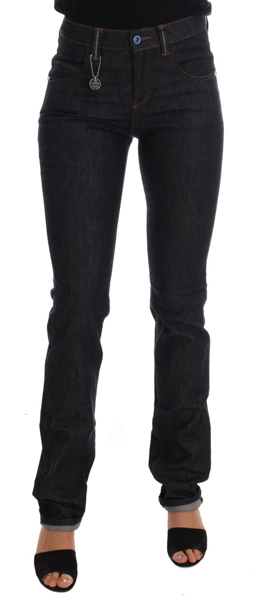 Costume National Blue Cotton Stretch Slim Fit Jeans Costume National
