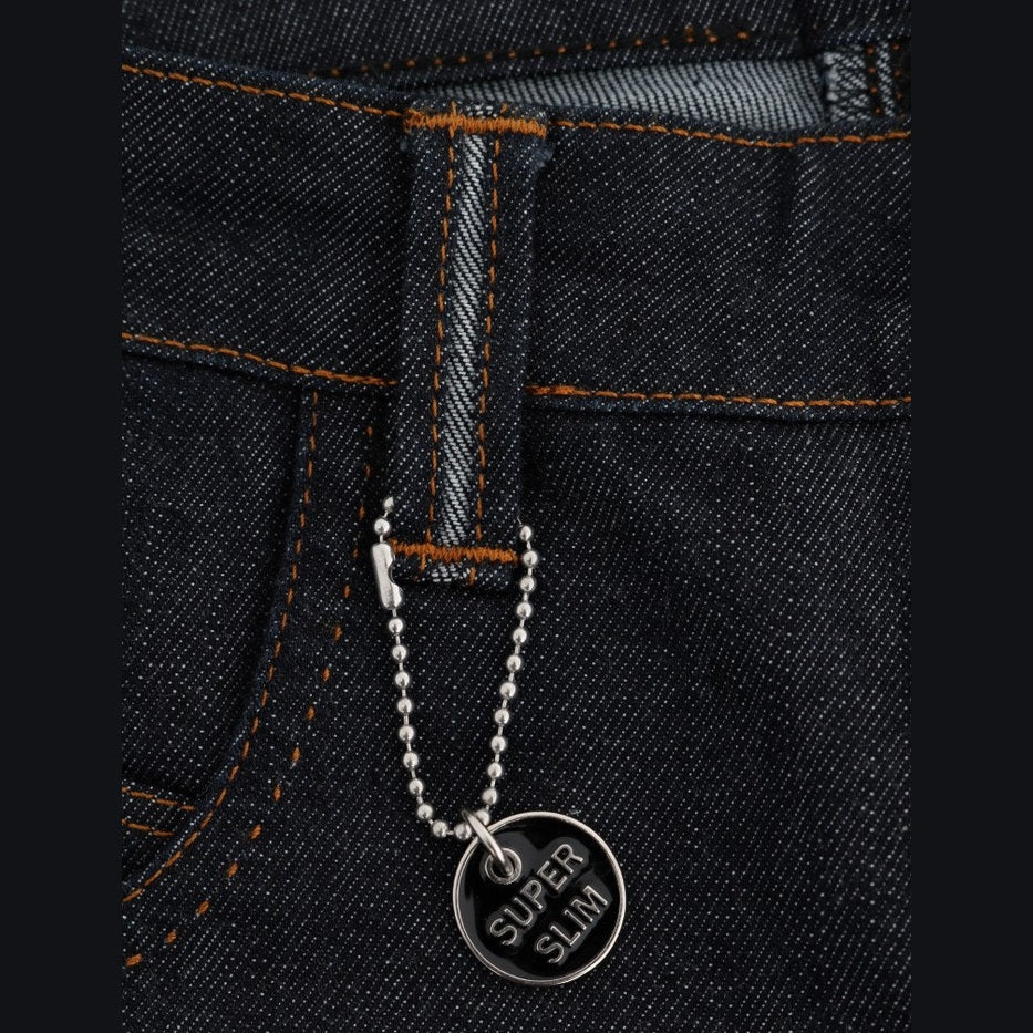 Costume National Blue Cotton Stretch Slim Fit Jeans