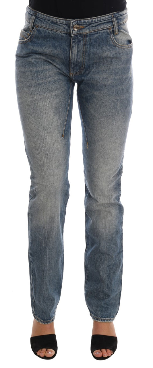 Costume National Blue Cotton Stretch Denim Jeans Costume National
