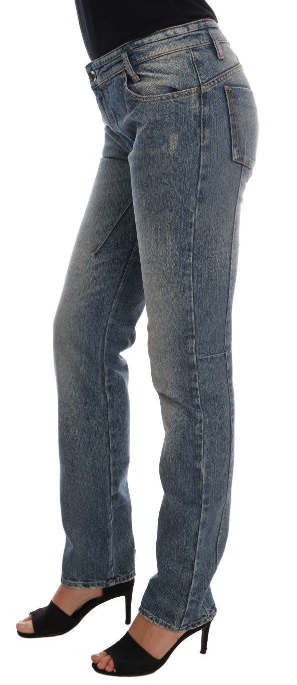 Costume National Blue Cotton Stretch Denim Jeans Costume National