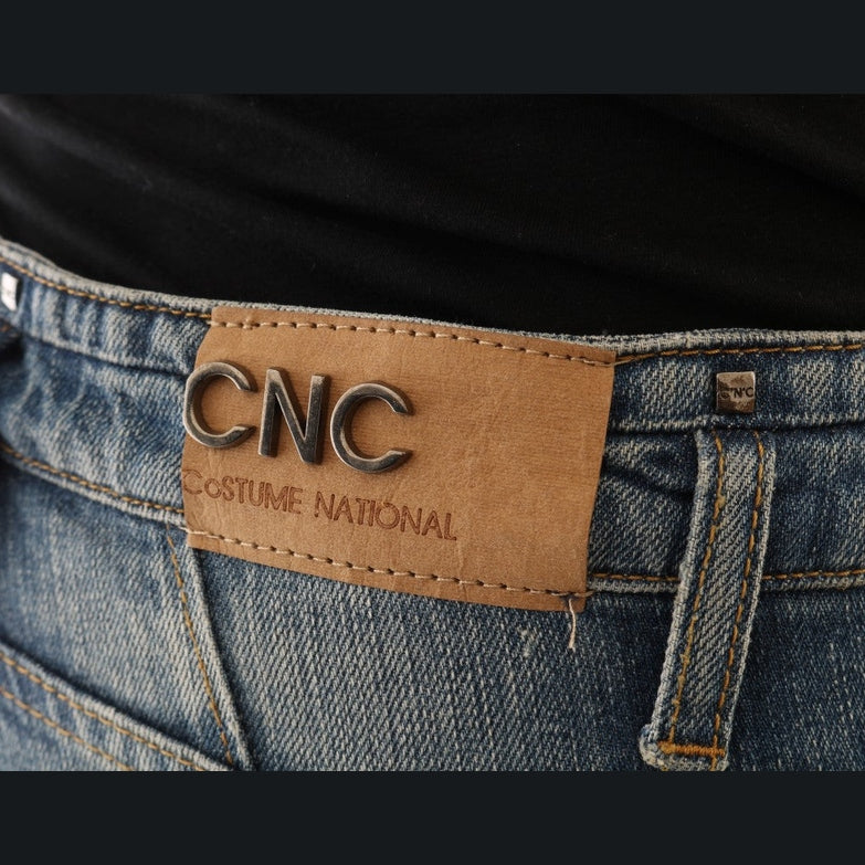 Costume National Blue Cotton Stretch Denim Jeans