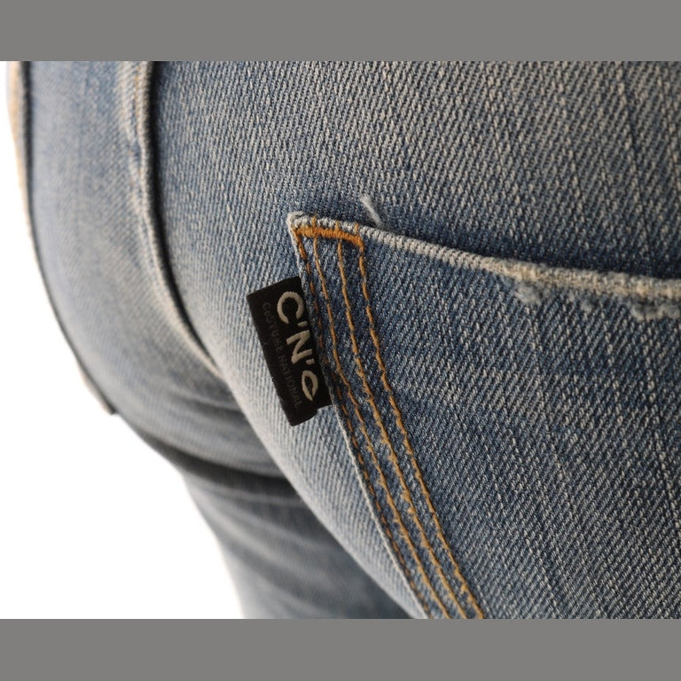 Costume National Blue Cotton Stretch Denim Jeans